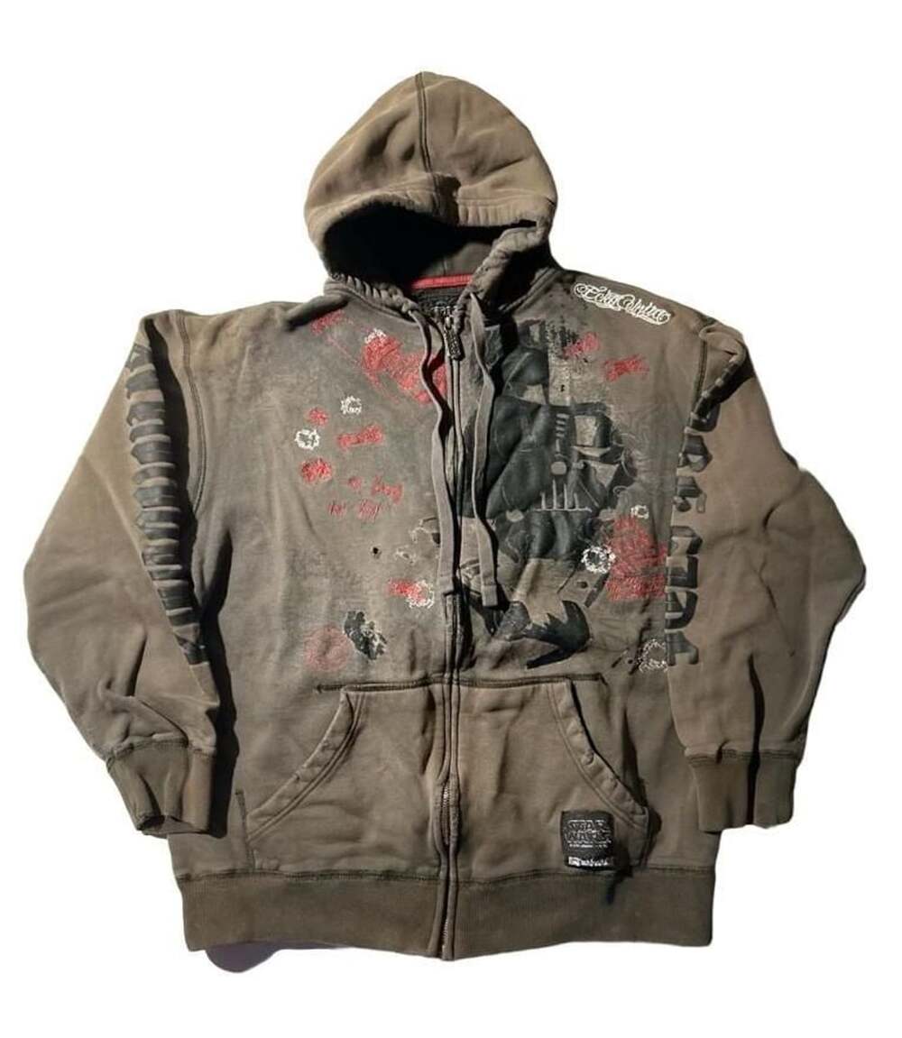 VTG 2003 Ecko Unltd. x Star Wars Darth Vader Full-Zip Hoodie Distressed Men’s L